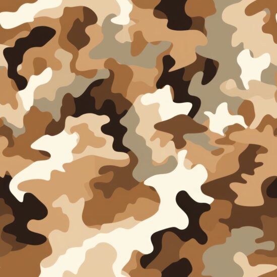 Earthy Browns Camo Design Seamless Pattern