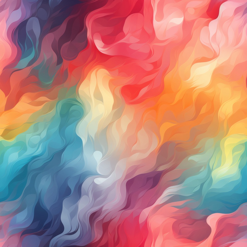 Expressionist Rainbow Gradient Seamless Pattern