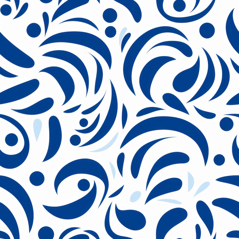 Floral Swirls: Scandinavian Elegance Seamless Pattern