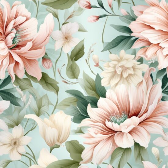 Floral Watercolor Bliss Seamless Pattern