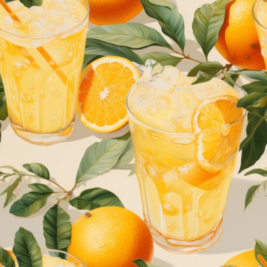 Fresh Squeezed Citrus Bliss Seamless Pattern