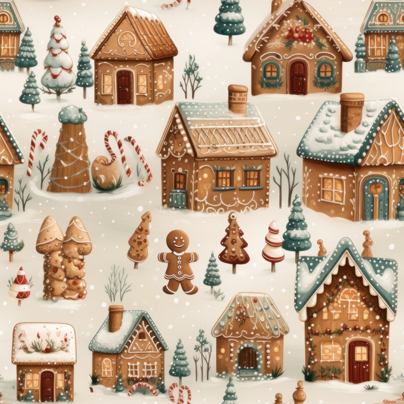 Gingerbread Wonderland PTN 003093 pattern design