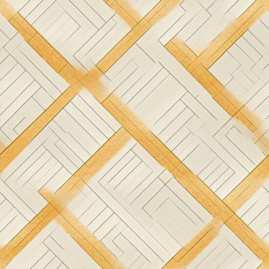 Golden Crosshatch Oriental Carpets Seamless Pattern