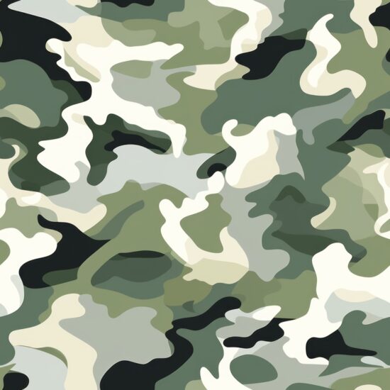 Gray Camo Seamless Pattern