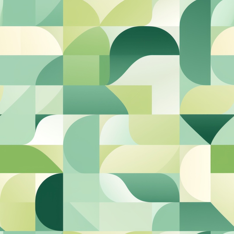 Green Harmony: Geometric Blend Seamless Pattern