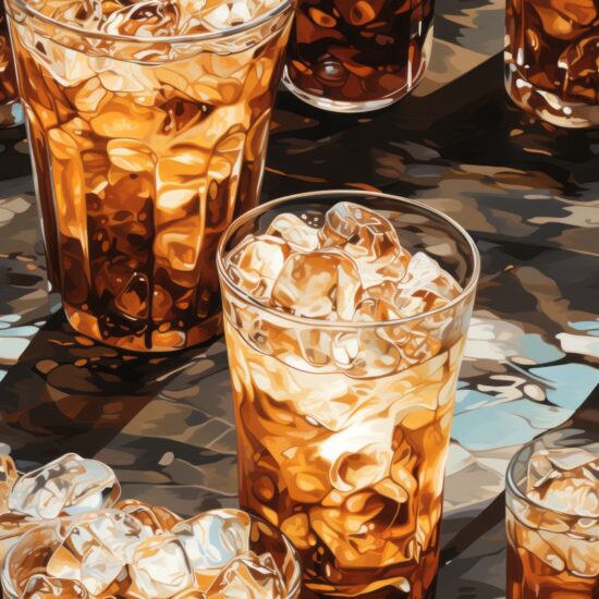 Iced Coffee Dream Seamless Pattern