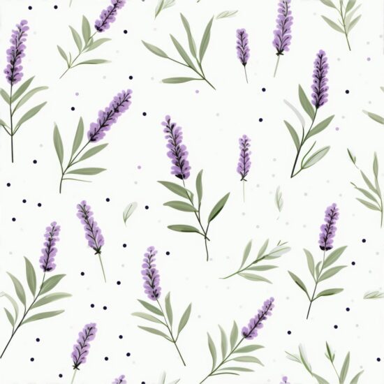 Lavender Bliss Garden Seamless Pattern