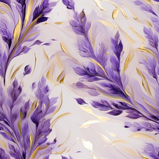Lavender Blossom Delight Seamless Pattern