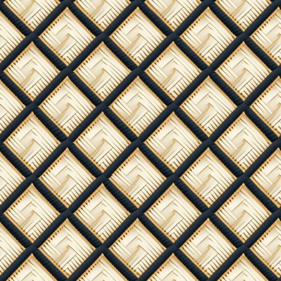 Luxury Golden Oriental Weave Seamless Pattern
