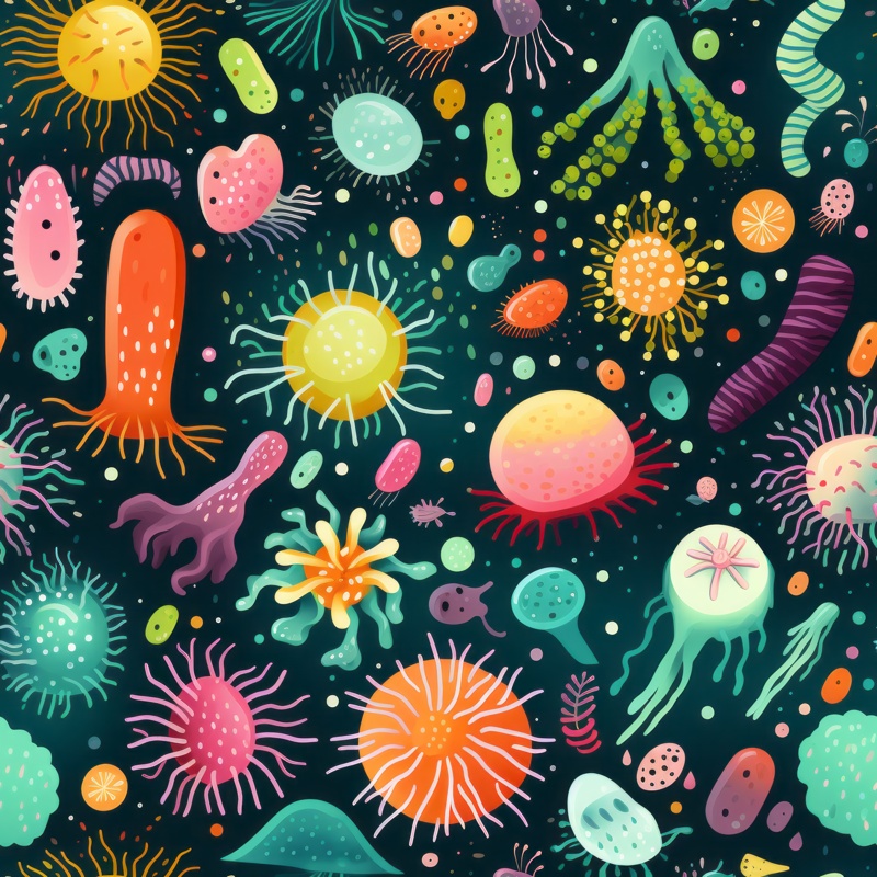 Microbial Marvels PTN 003489 pattern design