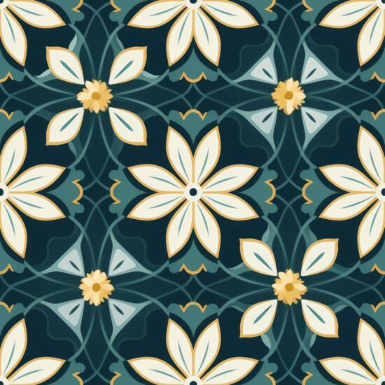 Moroccan-inspired Geometric Delight Seamless Pattern