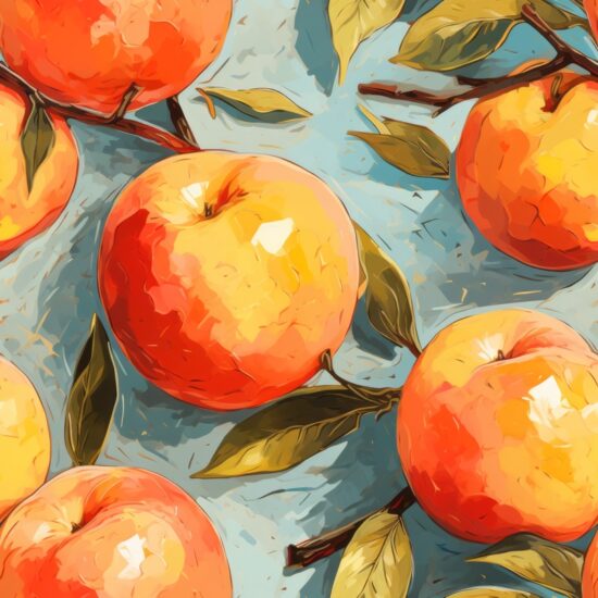 Nectarine Dream Seamless Pattern