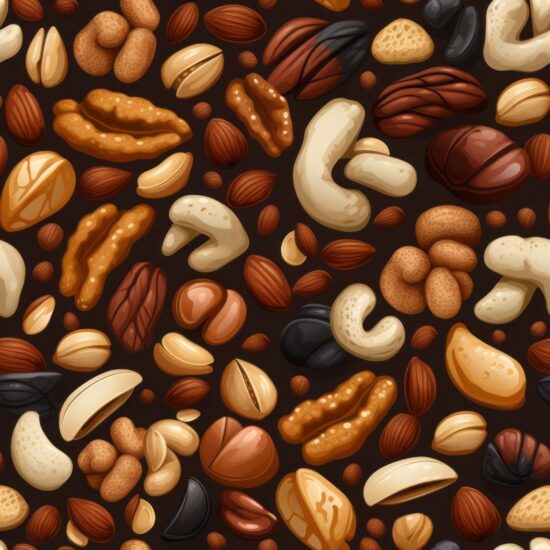 Nutty Delights Pattern Seamless Pattern