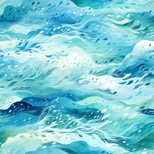 Oceanic Brush Strokes Seamless Pattern