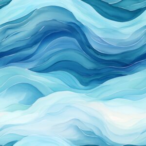 Oceanic Watercolor Gradient Seamless Pattern