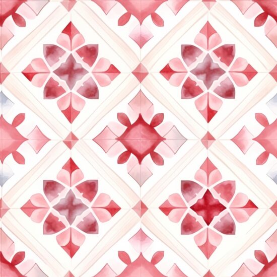 Oriental Waters Pink Carpets Seamless Pattern
