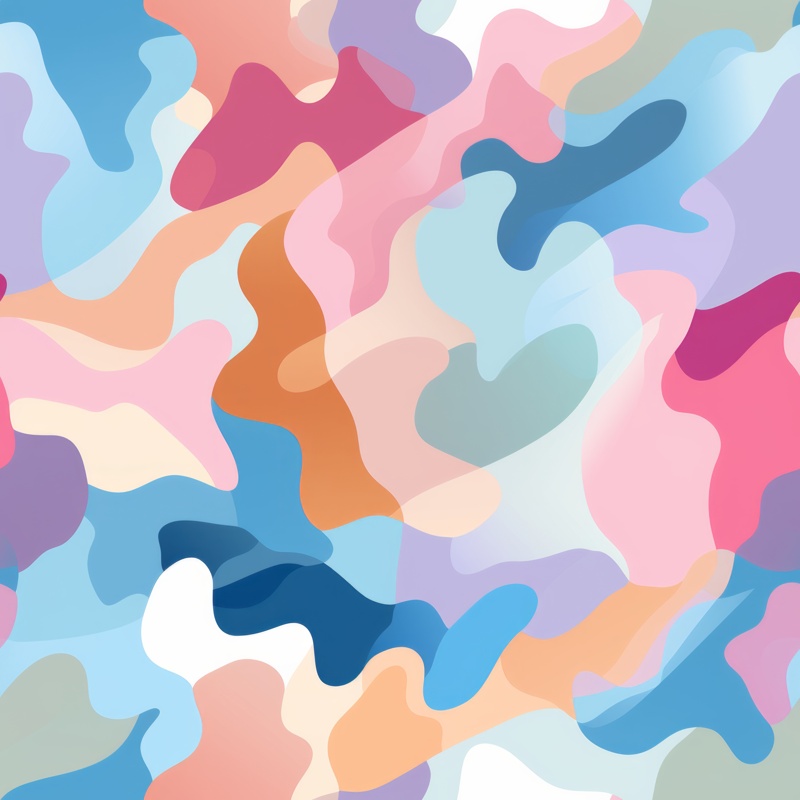 Pastel Camo Delight Seamless Pattern