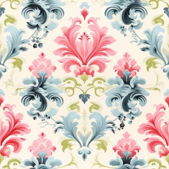 Pastel Floral Elegance Seamless Pattern