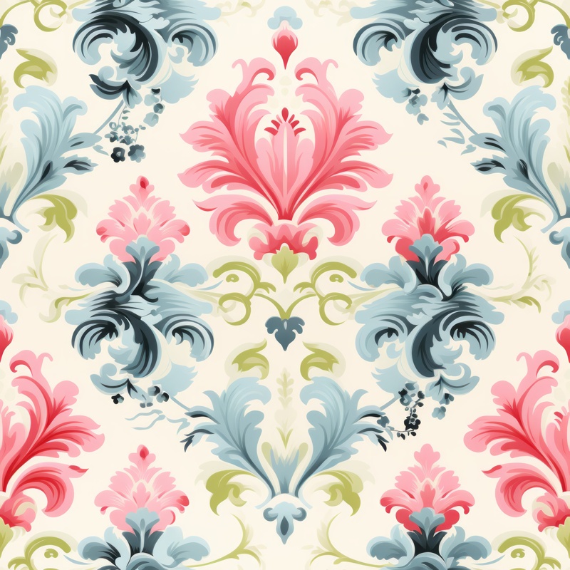 Pastel Floral Elegance Seamless Pattern