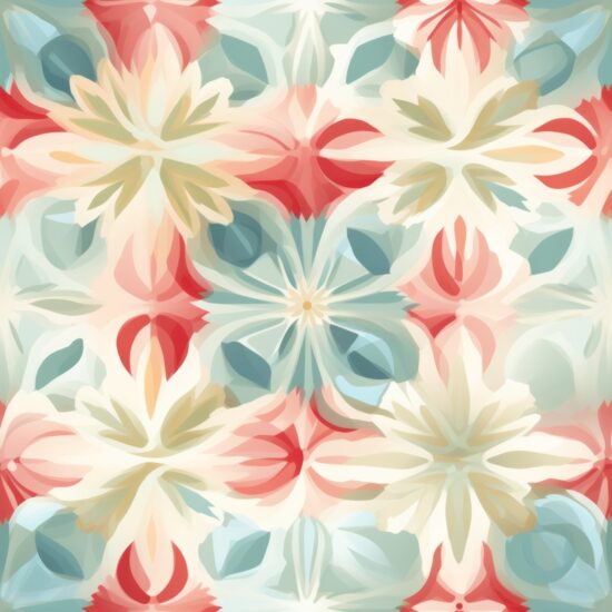 Pastel Vintage Floral Pattern Seamless Pattern