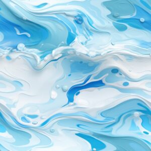 Pastel Watercolor Waves Seamless Pattern