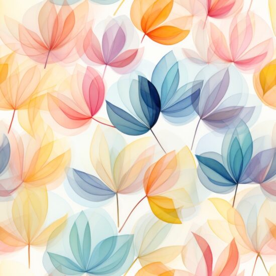 Petal Close-ups - Watercolor Floral Harmony Seamless Pattern