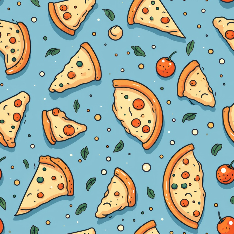 Pizza Parlor Pattern Seamless Pattern