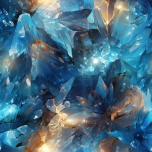 Radiant Crystal Energy Seamless Pattern