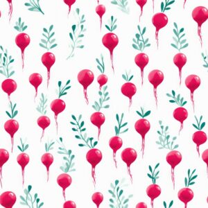 Radish Fields Design Seamless Pattern