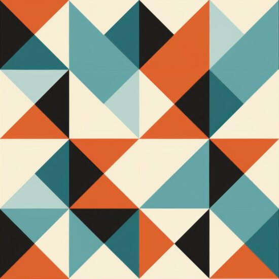 Retro Checkered Tiles Seamless Pattern