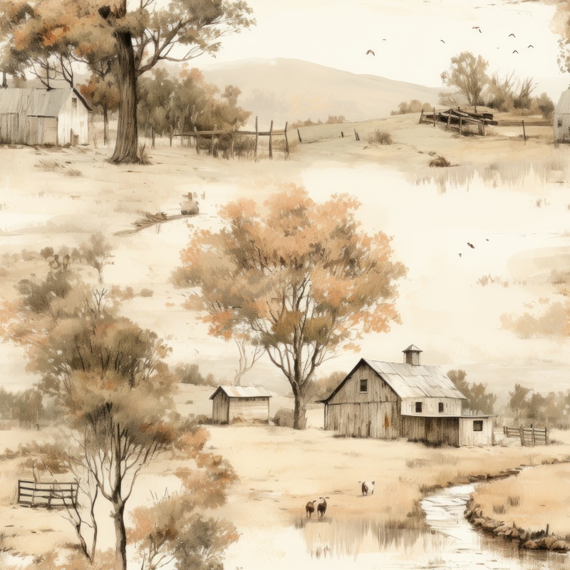 Rustic Countryside Retreat PTN 003836 pattern design