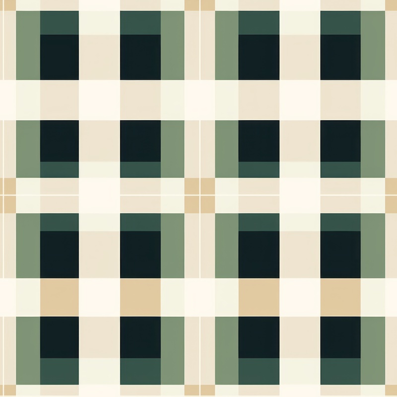 Scandi Checkered Chess & Tartan Patterns Seamless Pattern