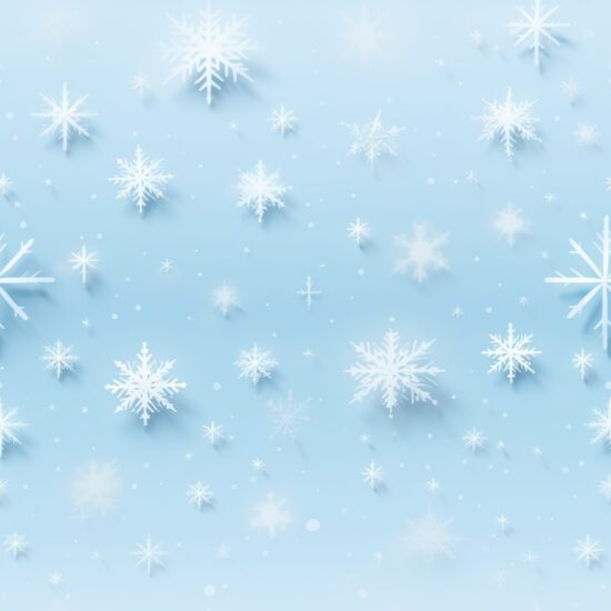 Snowflake Haven: Scandinavian Ice Crystals Seamless Pattern