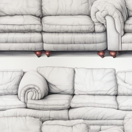 Sofa Sketching - Pencil Chic Seamless Pattern