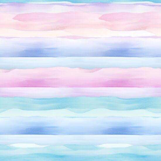 Soft Pastel Watercolor Stripes Seamless Pattern