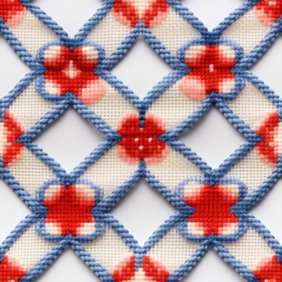 Stitch & Graph: Cross-Stitch Heaven Seamless Pattern