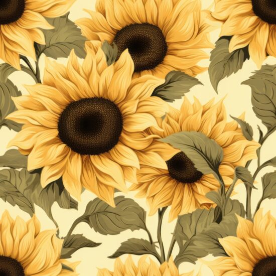 Sunflower Bliss Seamless Pattern