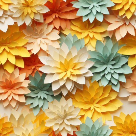 Sunflower Bouquet Seamless Pattern