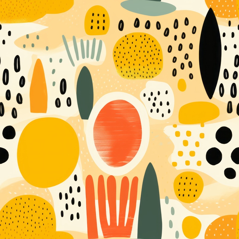 Sunny Summer Vibe Seamless Pattern