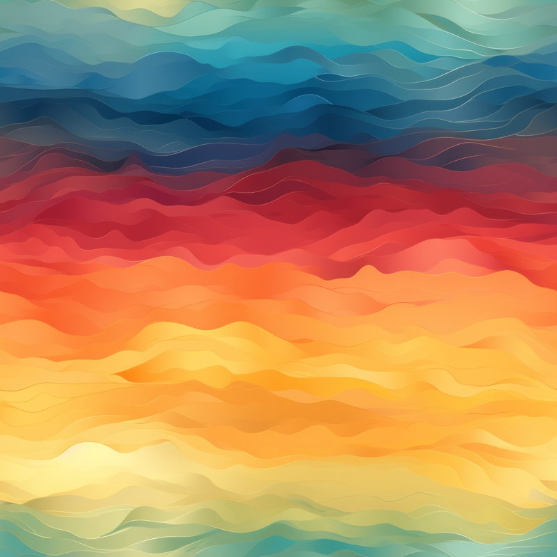 Sunset Watercolor Gradient Seamless Pattern