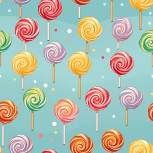 Sweet Candy Delight Seamless Pattern