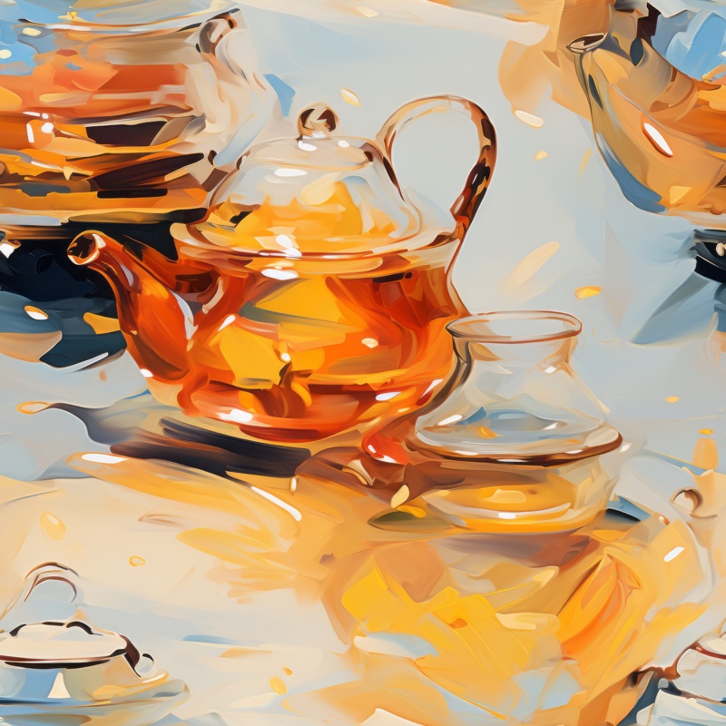 Teapot Tales Seamless Pattern