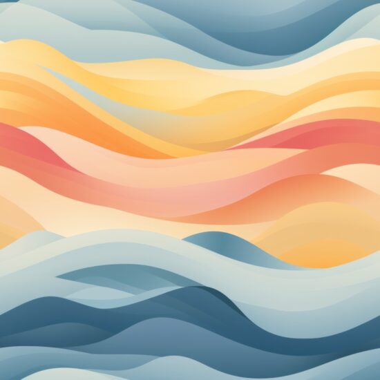 Tranquil Horizons: Minimalist Landscapes Seamless Pattern