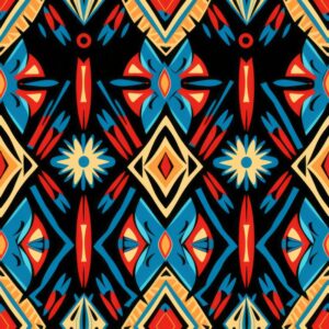 Tribal Fusion: Contemporary Tribal Motifs Seamless Pattern