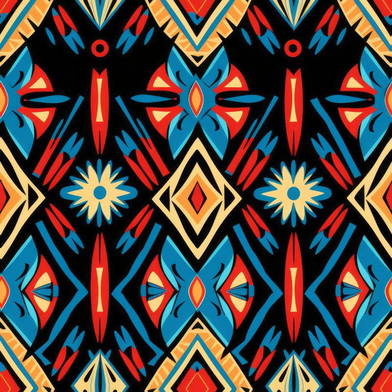 Tribal Fusion Contemporary Tribal Motifs PTN 003720 pattern design