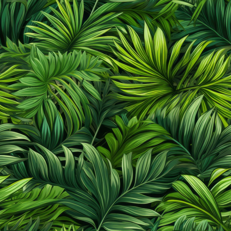 Tropical Jungle Palm Leaf Fiesta PTN 003518 pattern design