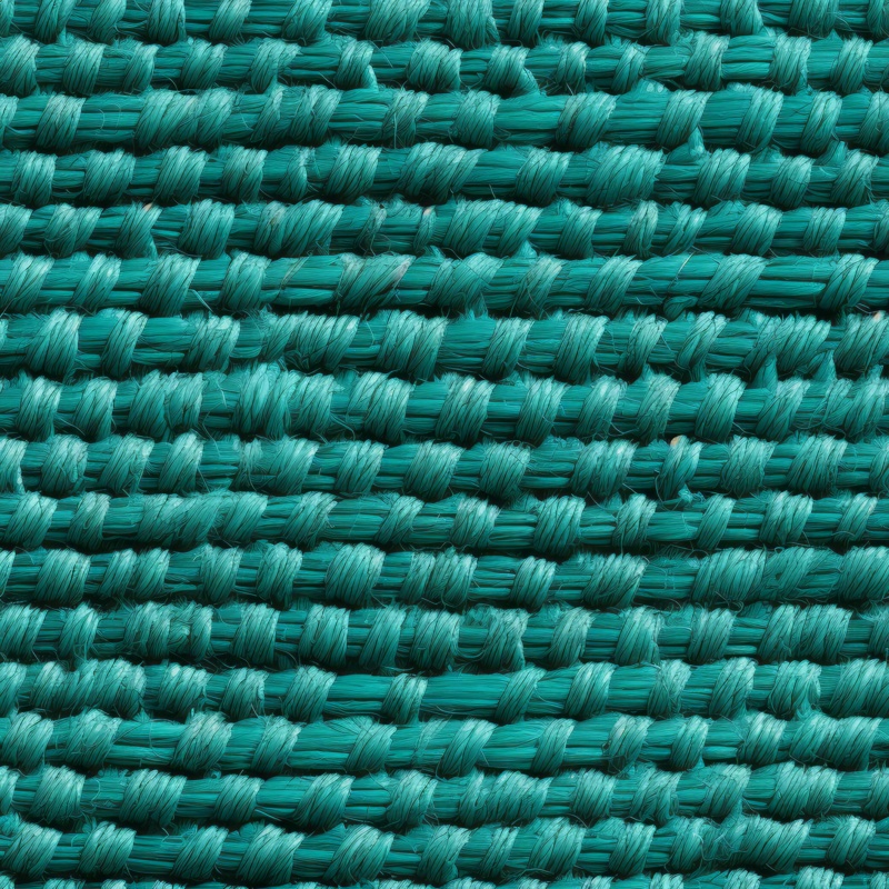 Turquoise Sisal Woven Home Decor Seamless Pattern