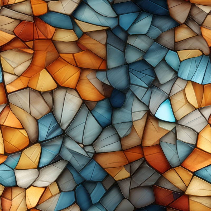 Unveiling Photobashing Mosaic Seamless Pattern