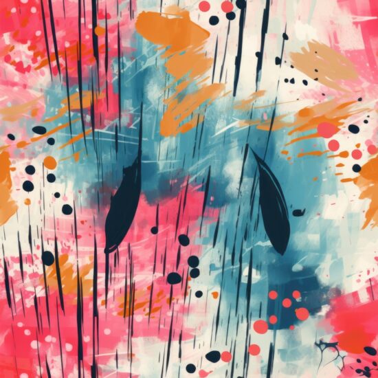 Urban Watercolor Brush Strokes Seamless Pattern