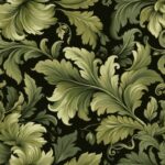 Vintage Floral Damask Pattern Seamless Pattern